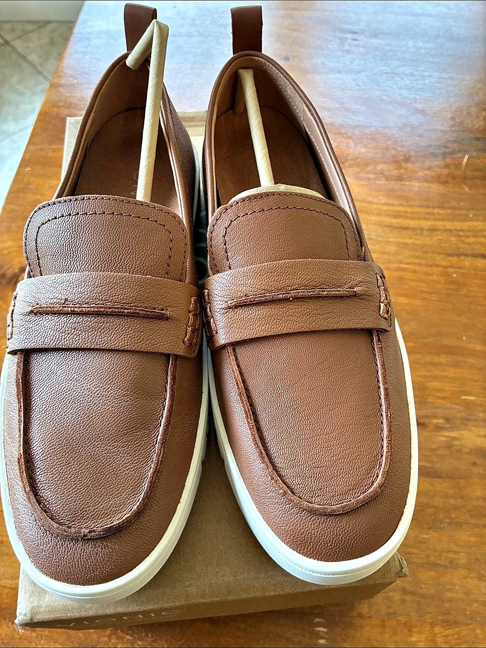 Vionic Chantel Penny Loafer Brown US 8 M NWT